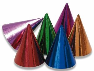 Párty kloboučky papírové barevné 10ks