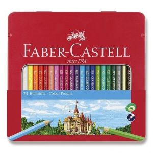Pastelky Faber-Castell 24ks v plechové krabičce<br />