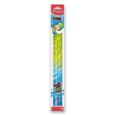 Pravítko MAPED Twist&sbquo; n Flex duhové 30cm 3 druhy