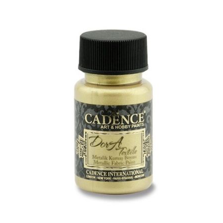 Textilní barva Cadence metal.bílé zlato 50ml