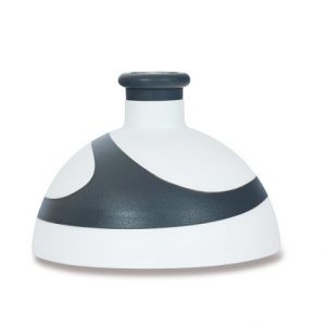 Víčko 2K bílé/antracit/zátka antracit