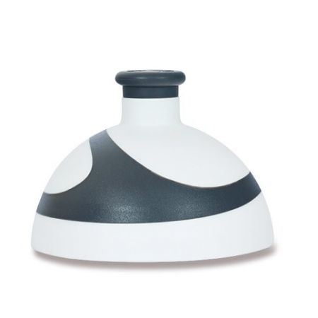 Víčko 2K bílé/antracit/zátka antracit