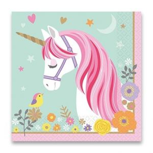 Papírové ubrousky Jednorožec 33x33cm 16ks