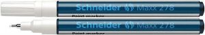 Permanentní lakový popisovač "Maxx 278", bílá, 0,8mm, SCHNEIDER