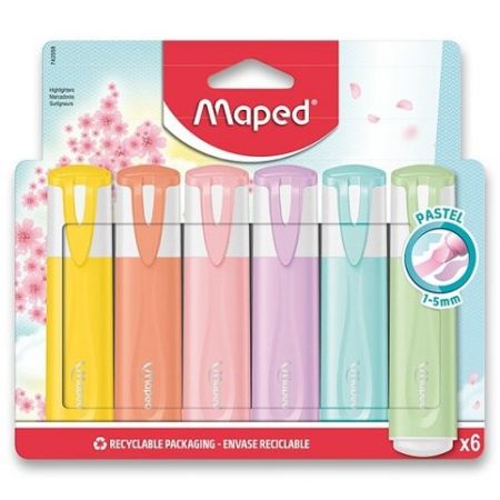 Zvýrazňovač Maped Fluo Peps Pastel 6ks