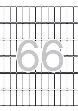 Etikety, zaoblené rohy, 12x30 mm, 990 ks/bal., A5, APLI