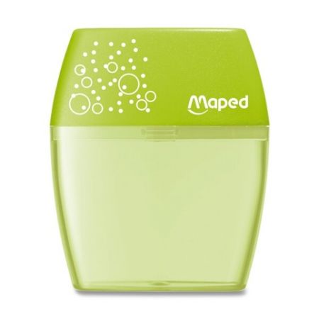 Ořezávátko MAPED Shaker dvojité, mix barev, na blistru