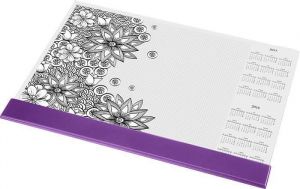 Podložka na stůl "Flowers", A3, 410x286 mm, s omalovánkou, PANTA PLAST