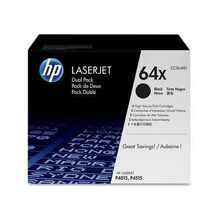 Toner pro "LaserJet P4015n" tiskárnu, HP "CC364XD" Černá, 2*24 tis.stran