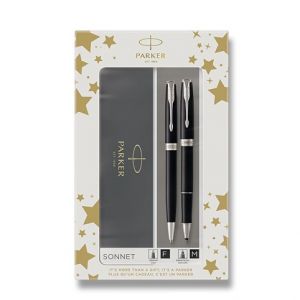 Parker Sonnet Black CT sada roller a kuličková tužka