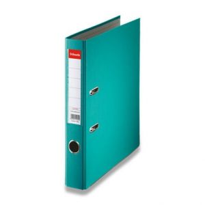 Pákový pořadač "Economy", ochranné spodní kování, tyrkysová, 50 mm, A4, PP/karton, ESSELTE