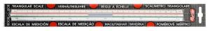 Poměrové měřítko, strojírenské, plastové, trojůhelníkové "601"