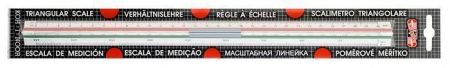 Poměrové měřítko, strojírenské, plastové, trojůhelníkové "601"