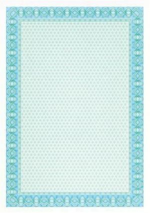 Papír s motivem Diplom, tyrkysová, A4, 115 g, APLI