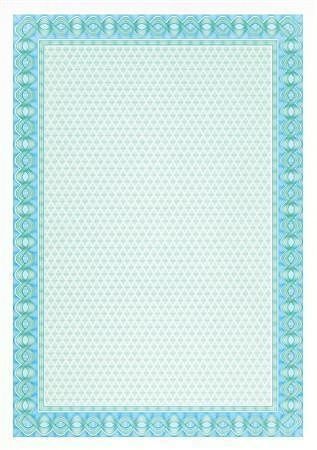 Papír s motivem Diplom, tyrkysová, A4, 115 g, APLI