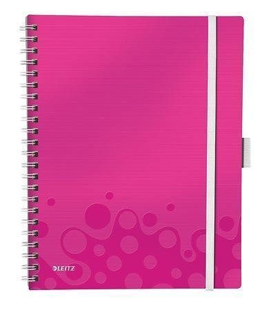 Mobilní blok "Wow", metalická růžová, A4, linkovaný, LEITZ