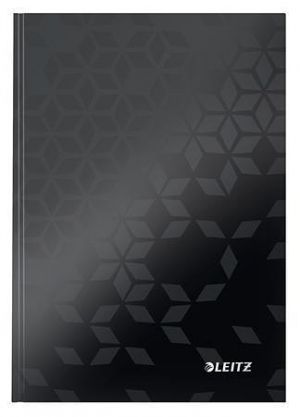 Zápisník "Wow", černá, linkovaný, A5, tvrdé desky, 80 listů, LEITZ
