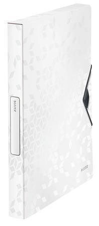 Desky s gumičkou "Wow Jumbo", bílá, 30 mm, PP, A4, LEITZ