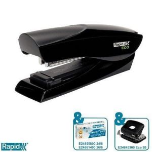 Sešívačka "ECO", černá, 25 listů, RAPID