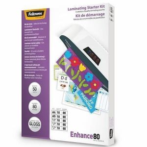 Laminovací fólie, 80 mikronů, lesklá, 50 ks, FELLOWES