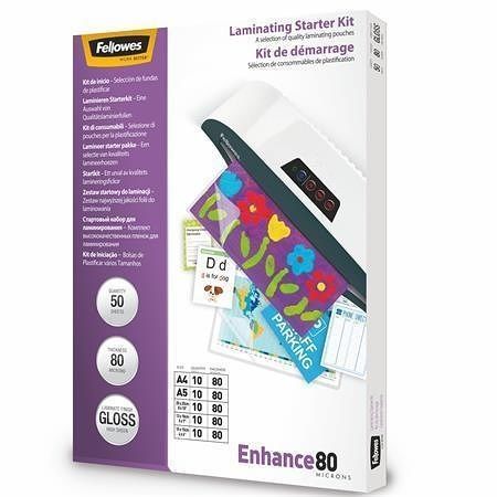 Laminovací fólie, 80 mikronů, lesklá, 50 ks, FELLOWES