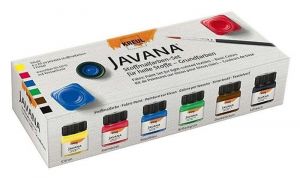 Sada barev na světlý textil 6 x 20 ml - "Základní", JAVANA, KREUL