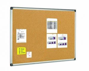 Korková tabule, 90x120cm, hliníkový rám, VICTORIA