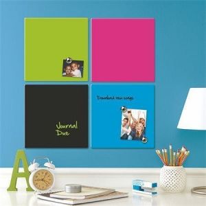 Magnetická tabule "Square Tile", popisovatelná, 360x360mm, modrá, REXEL