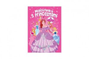Maľovanka s princeznami so samolepkami SK verzia 21x29cm