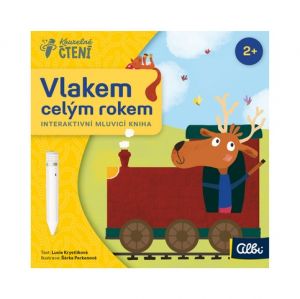 ALBI Kouzelné čtení Kniha Leporelo Vlakem celým rokem
