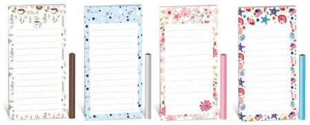 Magnetický blok s tužkou 7x14 mix 3 (BMA501-3)