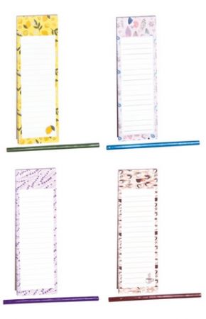 Magnetický blok s tužkou 7,5 x 24 cm mix (BMA502-1)