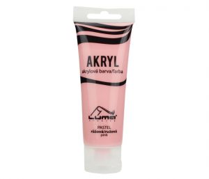 Barvy akrylové 75ml, PASTEL růžová LUMA