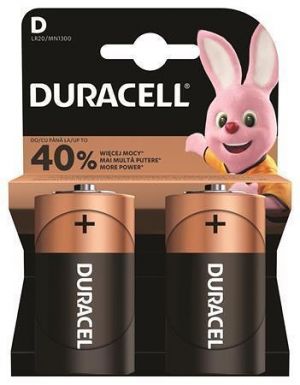 Baterie "Basic", D, 2 ks, DURACELL