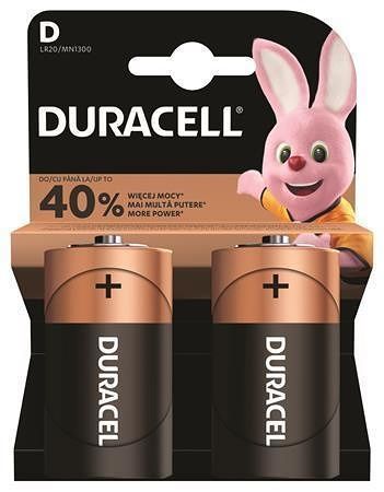 Baterie "Basic", D, 2 ks, DURACELL