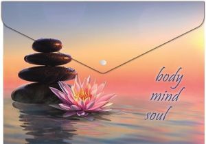 Desky s drukem "Zen", A4, PP, 180 micron, PANTA PLAST