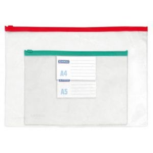 Kapsa A4 s barevným zipem, 33 x 24 cm