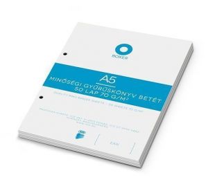 Náhradní listy do pořadače bílá A5 čisté 50 listů