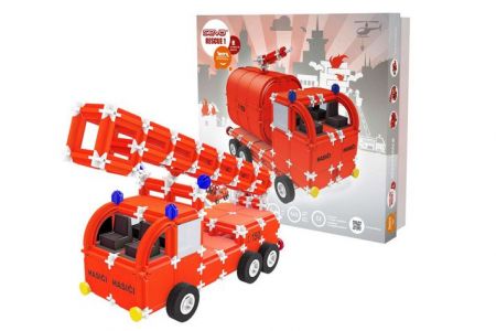 Stavebnice Seva Rescue 1 hasiči plast 545ks