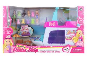 Loď pro panenky s doplňky