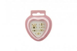 Prstýnek zlatý kov 7ks nastavitelná velikost