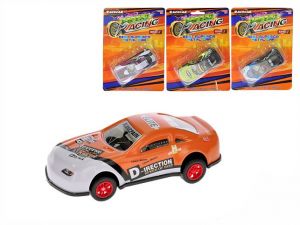 Auto závodní kov 9cm zpětný chod