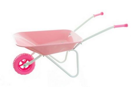 Plechové kolečko Yupee velké růžové 78x40x32cm v krabici