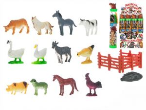 Zvířátka farma 3-6cm s doplňky v tubě