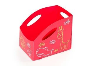 Dětský úložný box "M", střední, červená, PRIMOBAL