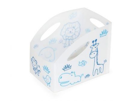 Dětský úložný box "S", malý, bílá, PRIMOBAL