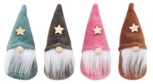 Skřítek na postavení s hvězdou 11 cm