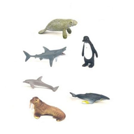 Sada mořských živočichů v krabičce 6 ks
