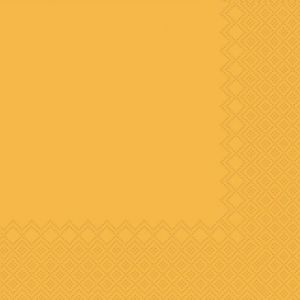 Ubrousek jednobarevný TM.ŽLUTÝ 3-vrstvý 33x33 cm