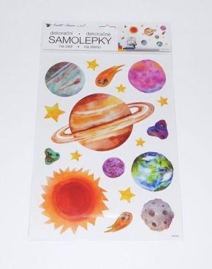 Samolepky na zeď vesmír 24x42 cm
